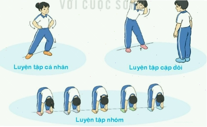Người đang luyện tập động tác chân