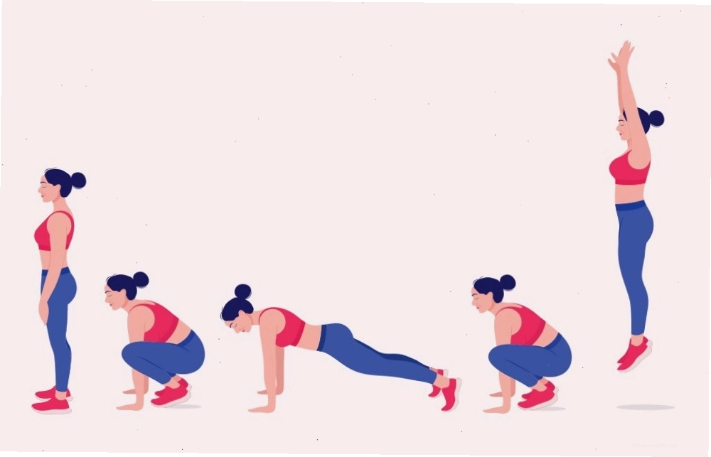 Người phụ nữ thực hiện bài tập burpee trong phương pháp Tabata