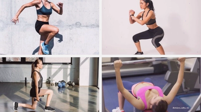 Người phụ nữ thực hiện bài tập squat tại nhà, minh họa cho lịch tập gym nữ mới bắt đầu