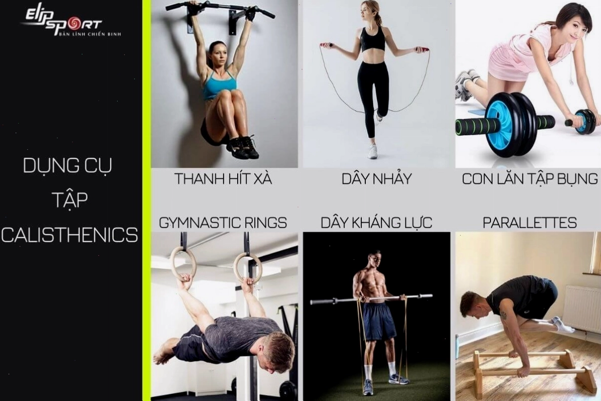 Người tập calisthenics thực hiện động tác hít xà