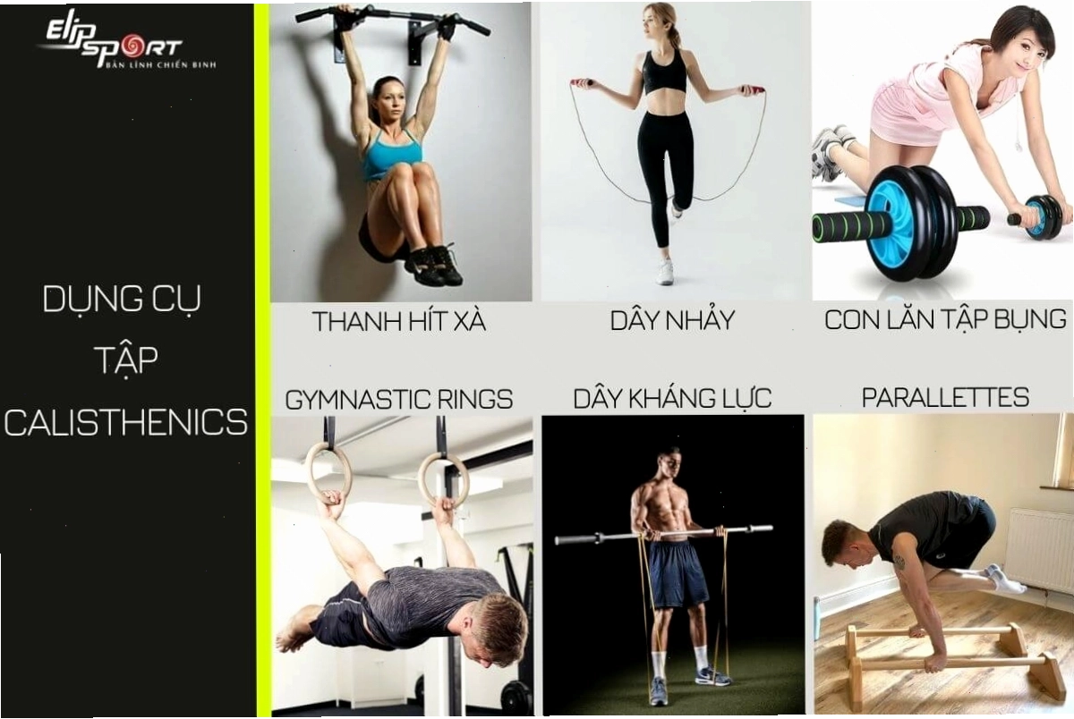 Người tập Calisthenics thực hiện động tác hít xà đơn giản