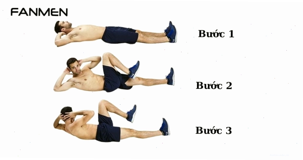 Người tập thực hiện bài tập Bicycle Crunches