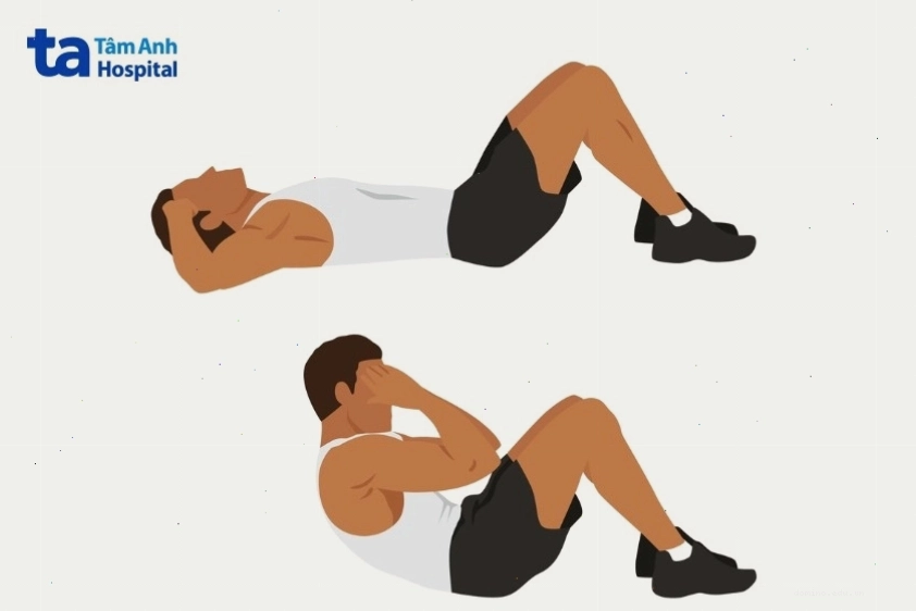 Người tập thực hiện động tác nâng hông