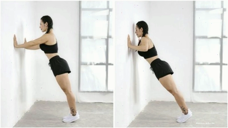 Người tập thực hiện động tác Plank để hỗ trợ tăng chiều cao
