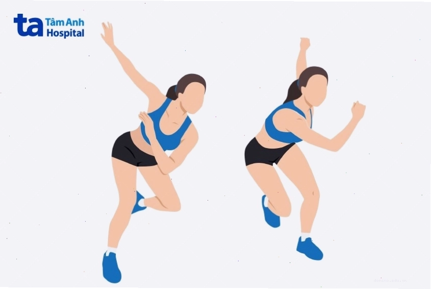 Người thực hiện bài tập Skater Jump