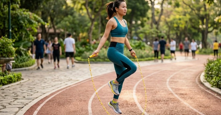 Nhảy dây có làm to bắp chân không và cách để có đôi chân thon gọn