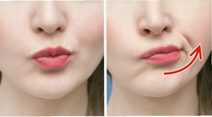 Nhếch môi giúp làm thon gọn vùng má