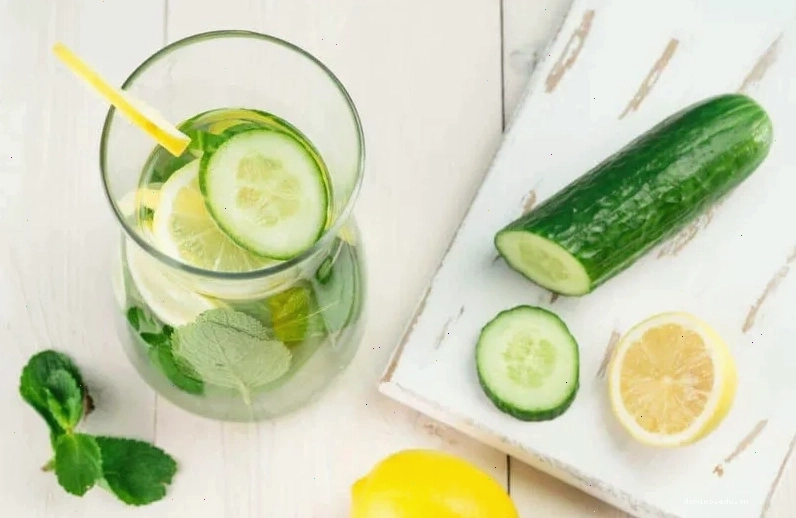 Nước detox dưa chuột và chanh tốt cho sức khỏe