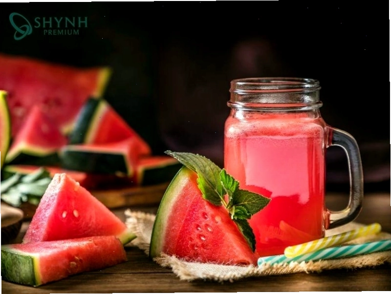 Nước ép detox dưa hấu, bạc hà, chanh giúp thải độc
