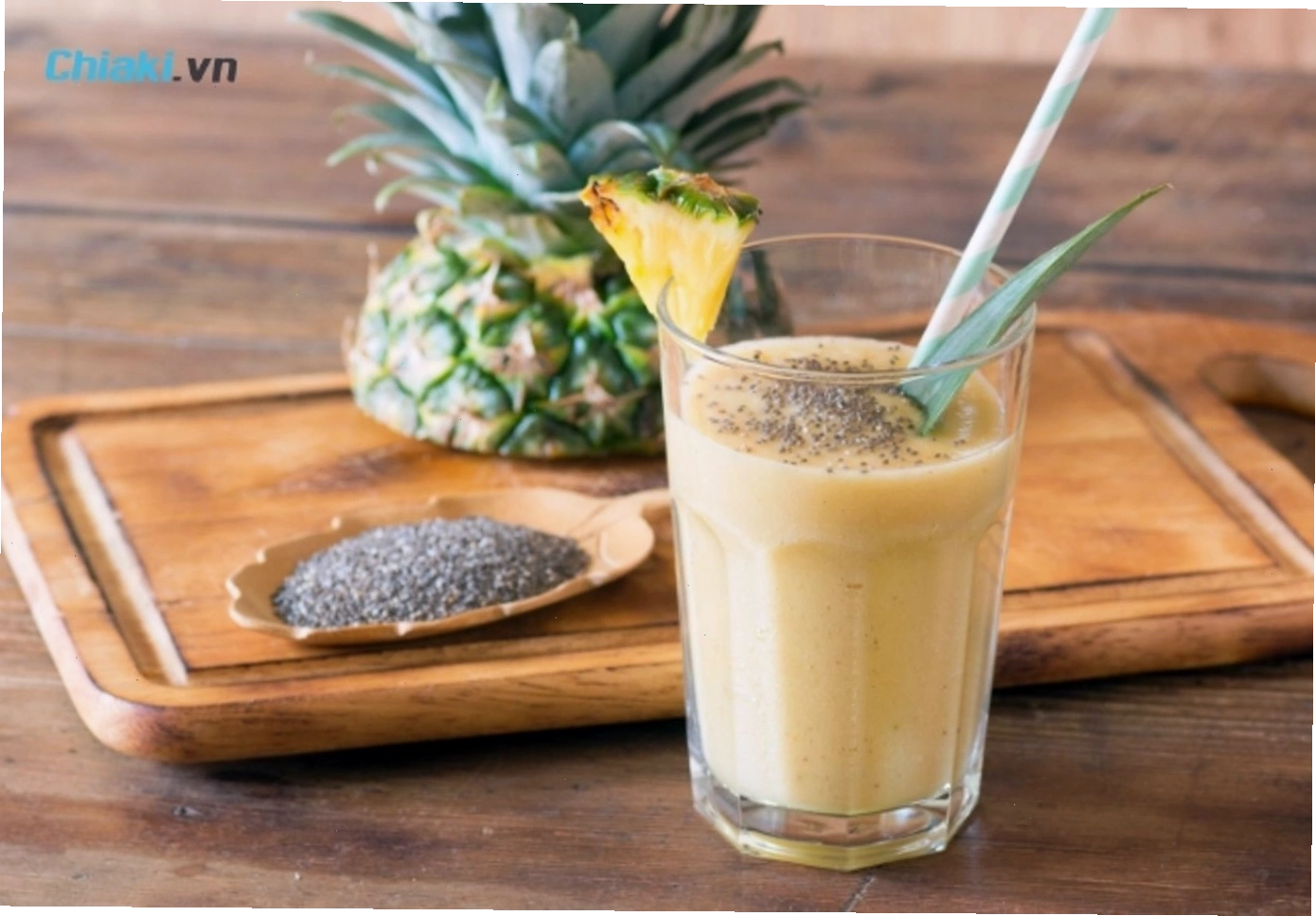 Nước ép dứa hạt Chia không đường tốt cho sức khỏe và giảm cân