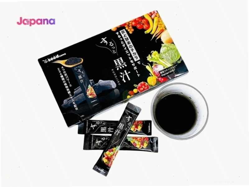 Nước ép Kurojiru Seedcoms thanh lọc cơ thể, hỗ trợ giảm cân