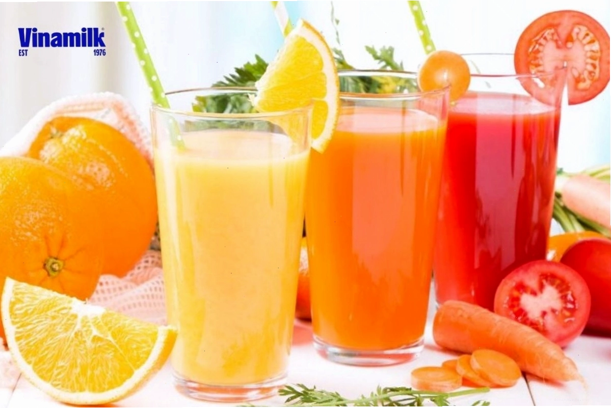 Nước ép trái cây tươi đa dạng giúp thanh lọc cơ thể