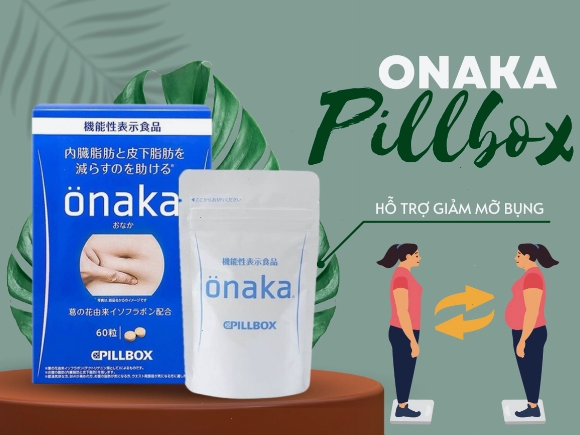 Onaka Pillbox hỗ trợ giảm mỡ bụng hiệu quả
