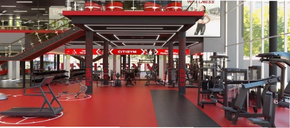 Phòng Gym CITIGYM Quận Tân Phú với không gian rộng rãi và máy móc hiện đại