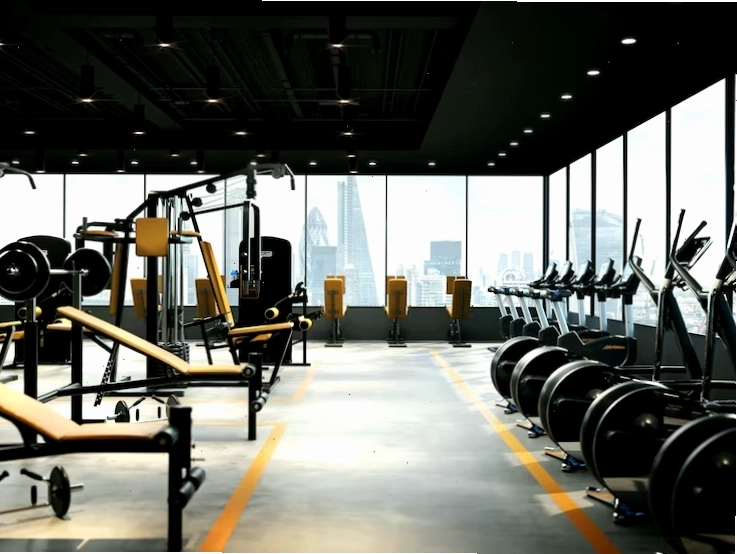 Phòng gym thể thao hiện đại và thời trang