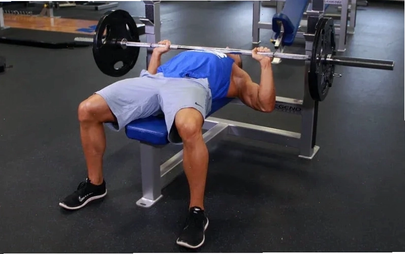 Phòng gym với nhiều thiết bị hỗ trợ tập luyện nhóm cơ ngực, vai, tay sau