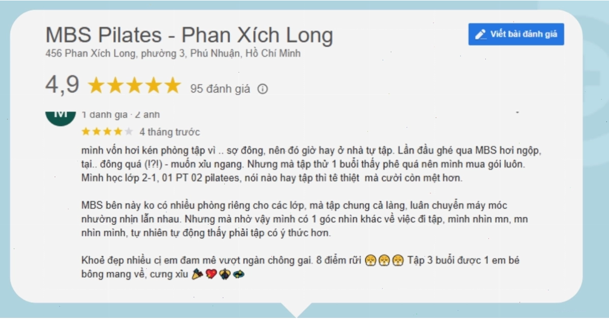 Phòng tập Pilates tại MBS Pilates với trang thiết bị hiện đại và không gian sang trọng