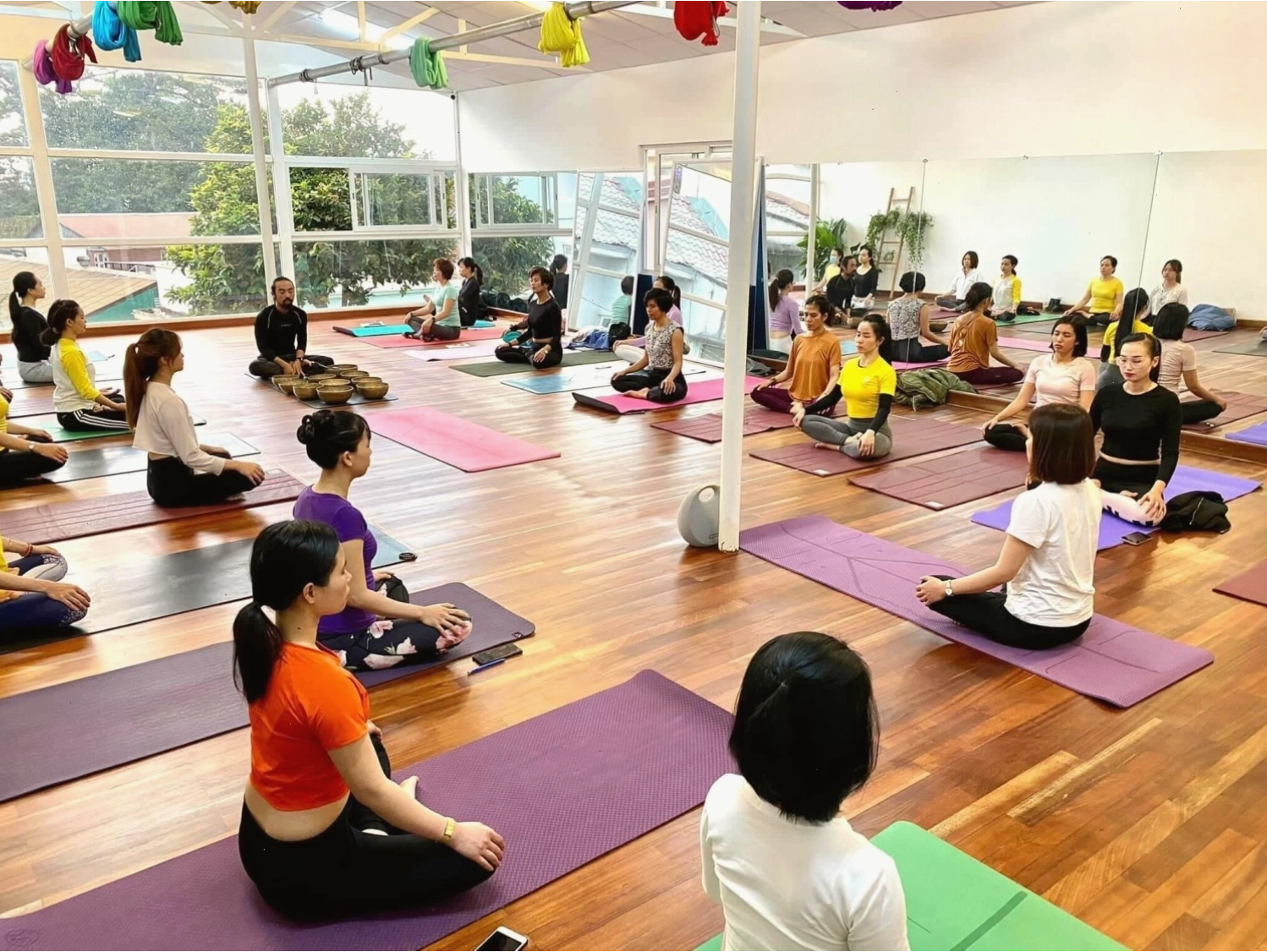 Phòng tập tại Namaste Yoga Đà Lạt