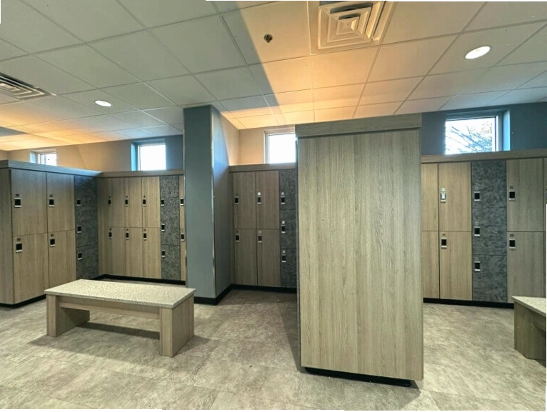 Phòng thay đồ tiện nghi tại BBT Gym