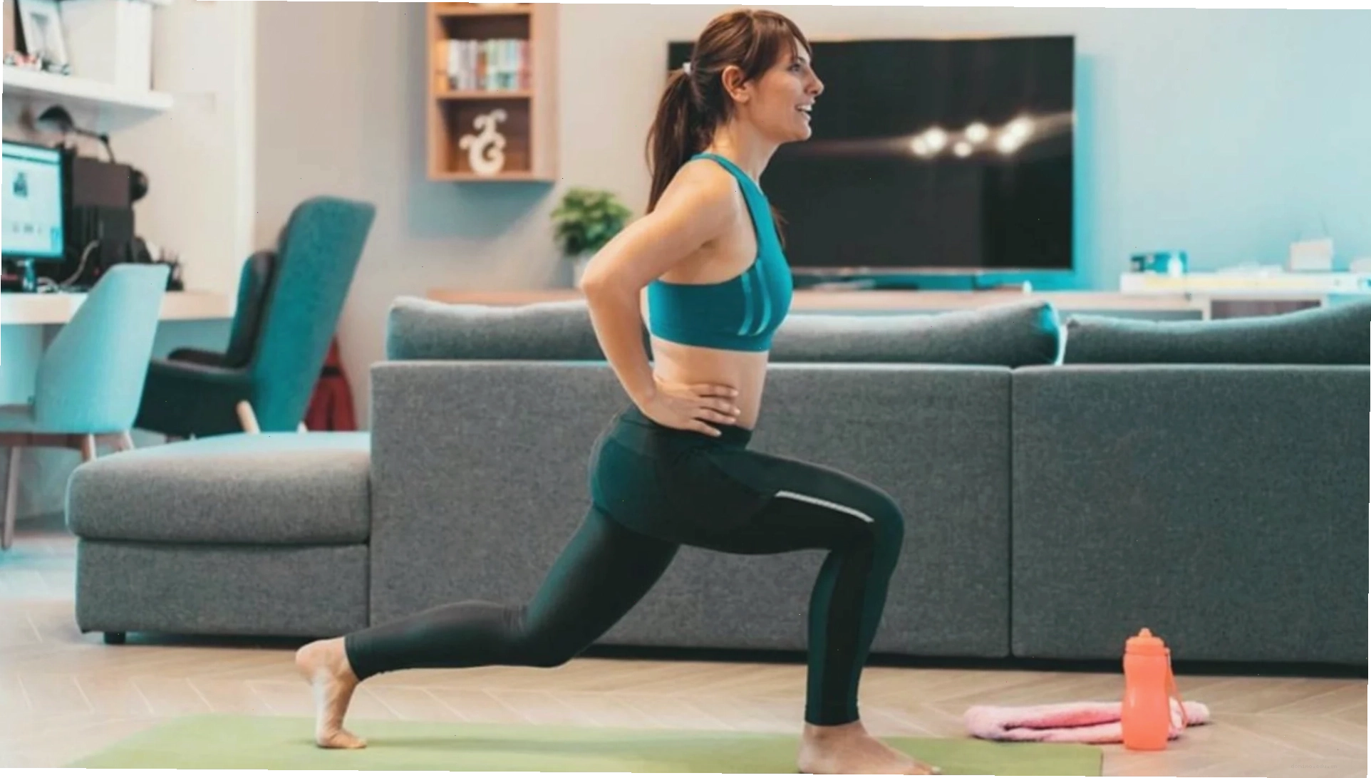 Phụ nữ đang thực hiện bài tập Lunges