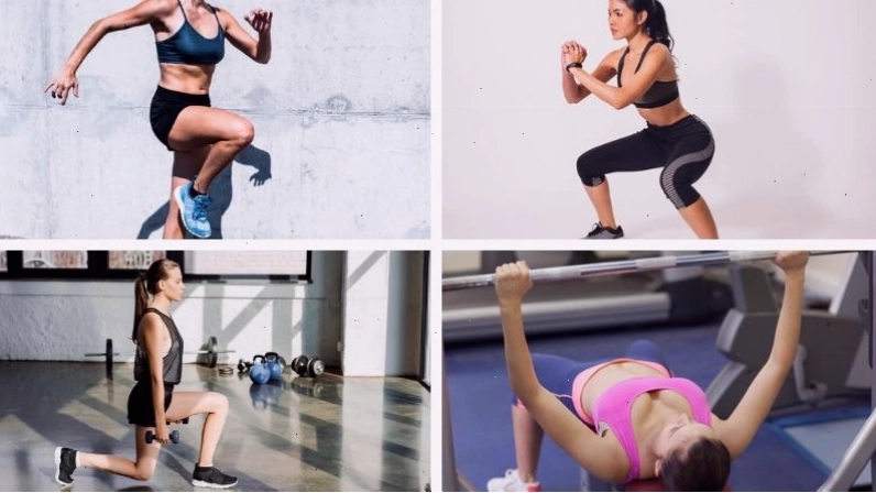 Phụ nữ tập gym với tinh thần hứng khởi
