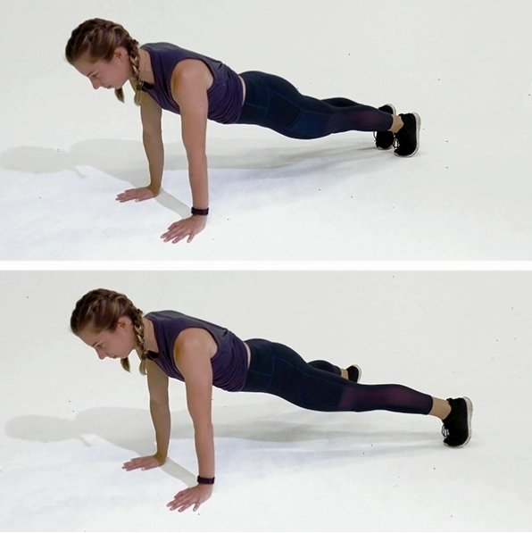 Plank chạm vai hiệu quả cho nhóm cơ bụng