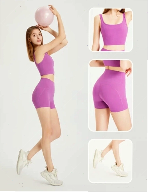 Quần tập aerobic nữ màu cam tươi sáng cho mùa hè