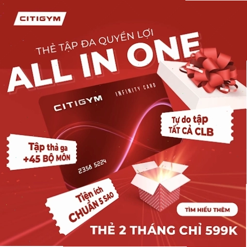 Quyền lợi thành viên Citi Gym