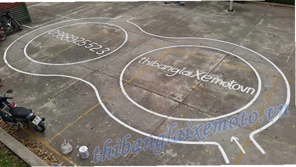 Sân tập vòng số 8 miễn phí cho người học lái xe máy