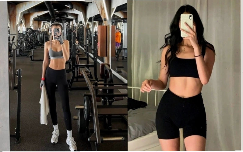 Set đồ tập gym cho nữ - Áo bra và quần legging lưng cao