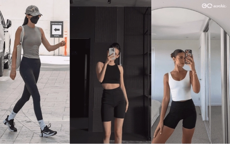 Set đồ tập gym nữ - áo tank top và quần legging