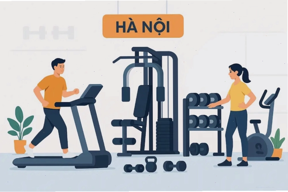 Showroom Thể Thao Khởi Nguyên trưng bày đa dạng thiết bị thể hình