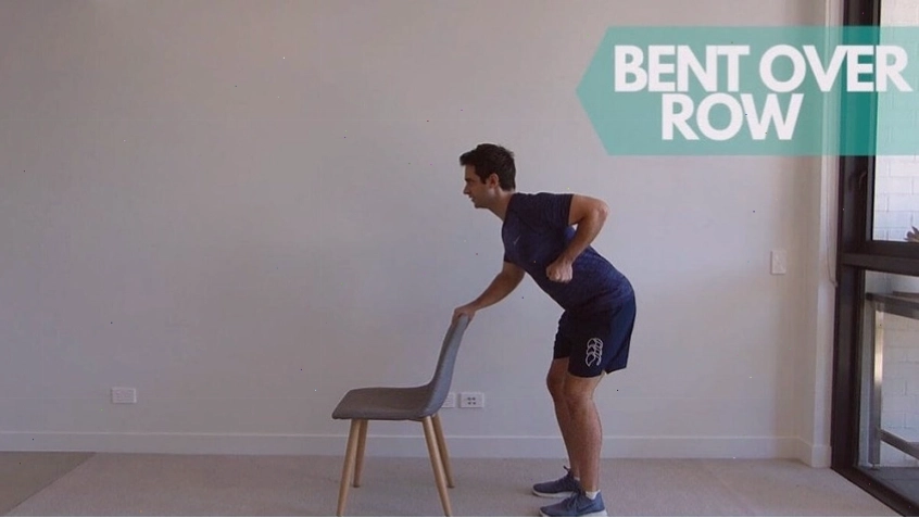 Siết cơ lưng xô với bài tập Bent Over Row