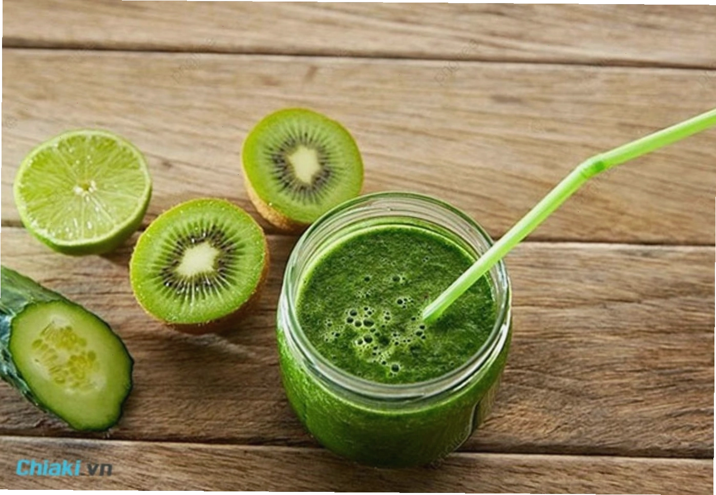 Sinh tố giảm cân dưa leo và kiwi