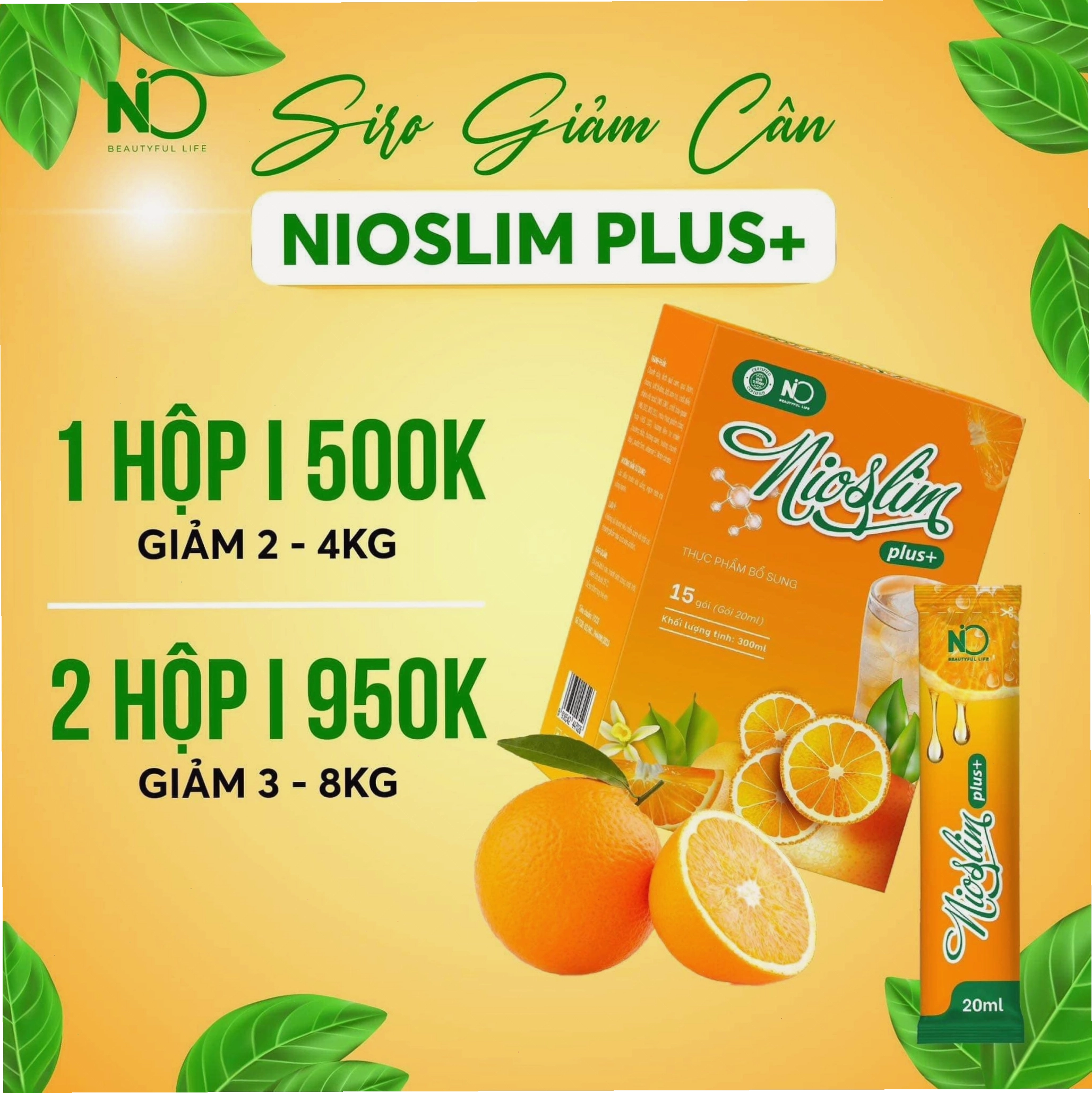 SIRO GIẢM CÂN NIO SLIM PLUS+ ưu đãi hấp dẫn