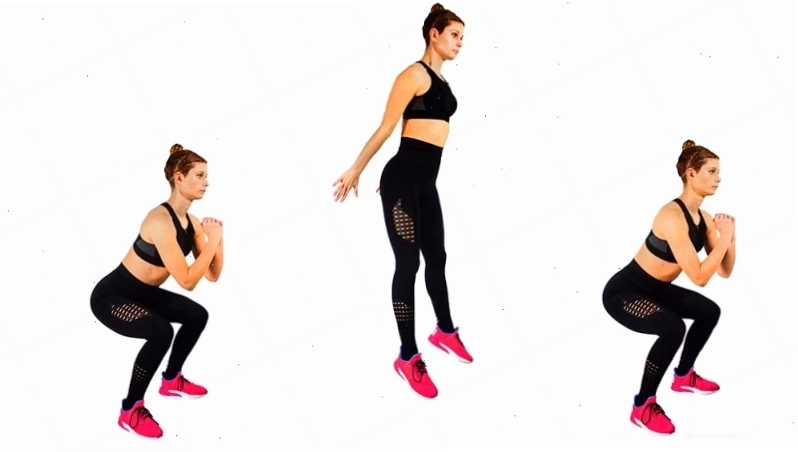 Squat bật nhảy giúp tăng cường sức mạnh và hiệu quả đốt calo