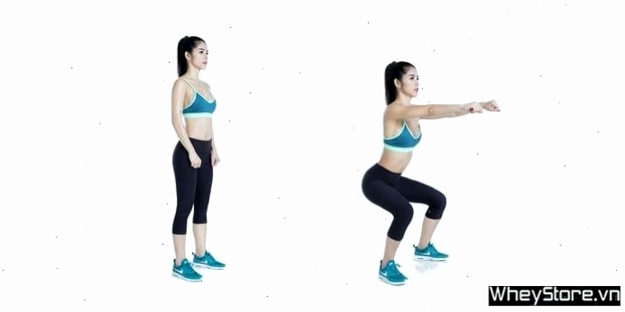 Squat cơ bản giúp đùi và vòng ba săn chắc