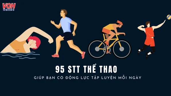 Status vui về tập thể dục: Khi mồ hôi rơi và nụ cười nở