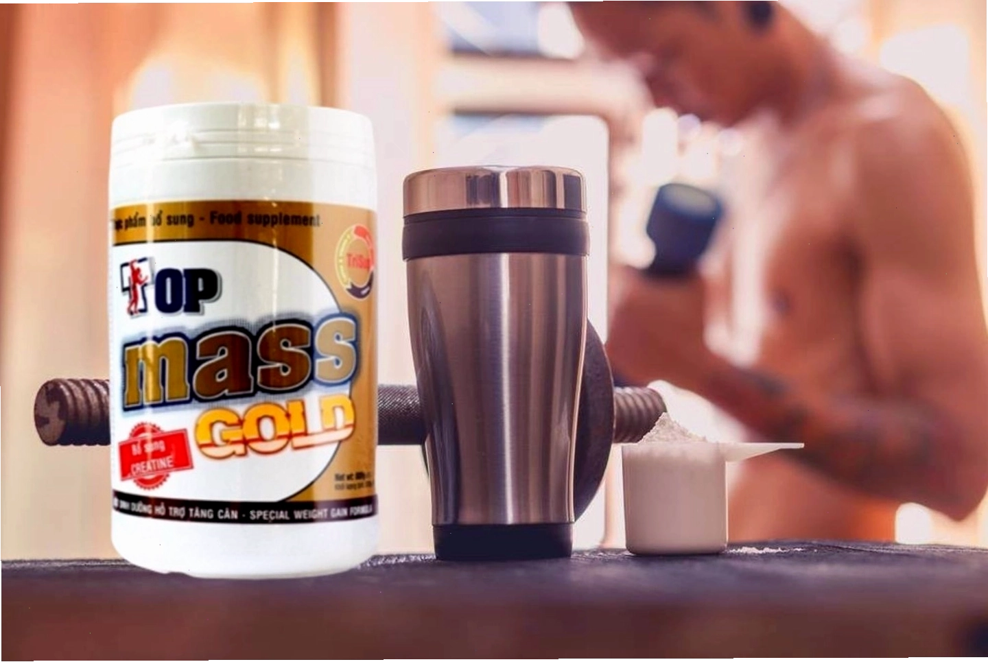 Sữa tăng cân tăng cơ Top Mass Gold chính hãng