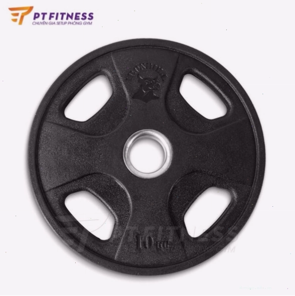 Tạ đĩa bọc cao su ironbull 4 cánh