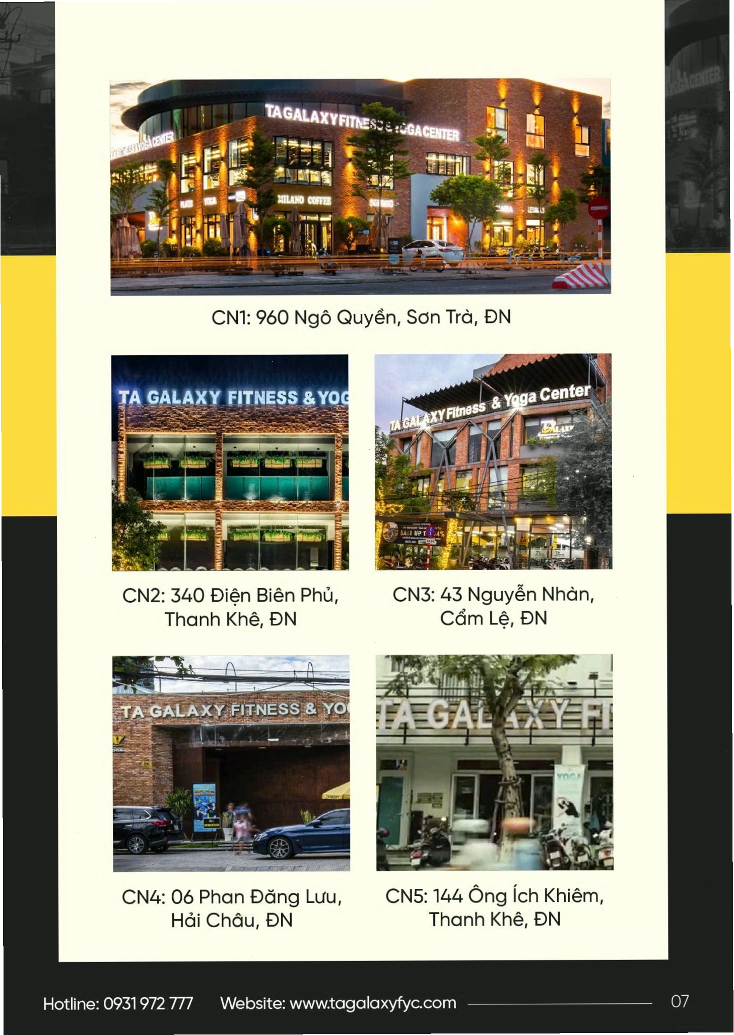 TA Galaxy Fitness & Yoga Center - không gian luyện tập hiện đại