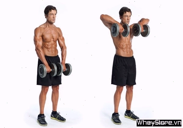 Tập cơ cầu vai với tạ đòn - bài tập Barbell Shrugs