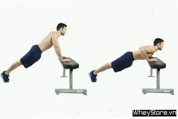 Tập Decline Push Up để phát triển cơ ngực trên tại nhà
