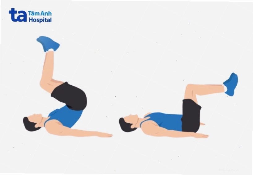 Tập gập bụng ngược để tăng cường sức mạnh cho cơ bụng dưới