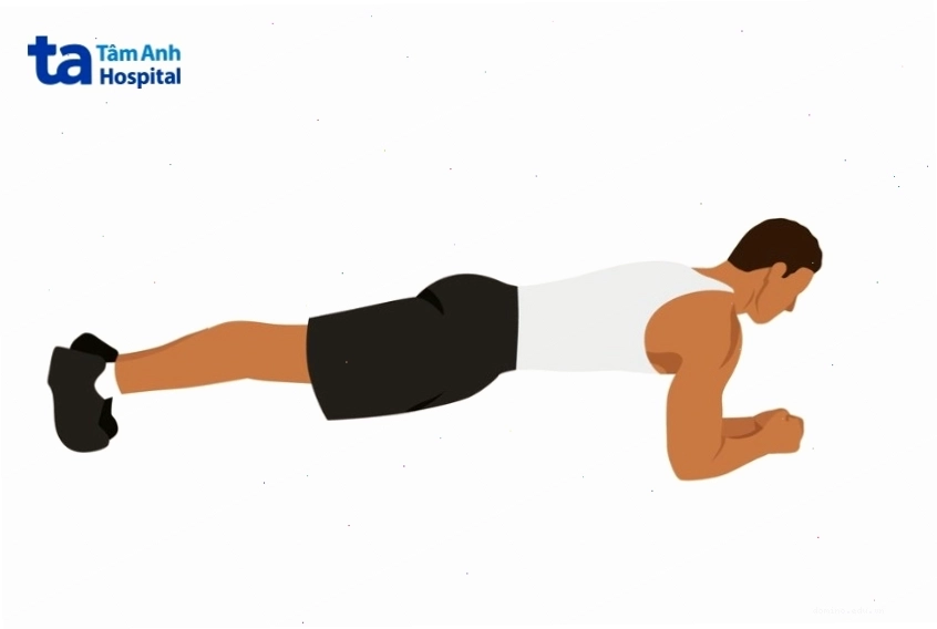 Tập luyện bài tập plank cơ bản để tăng cường sức mạnh cơ lõi