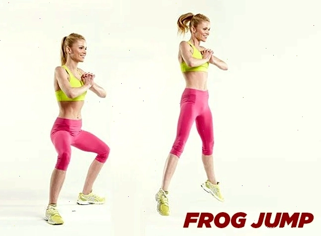 Tập mông với frog jump