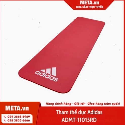 Thảm thể dục Adidas ADMT-11015RD màu đỏ