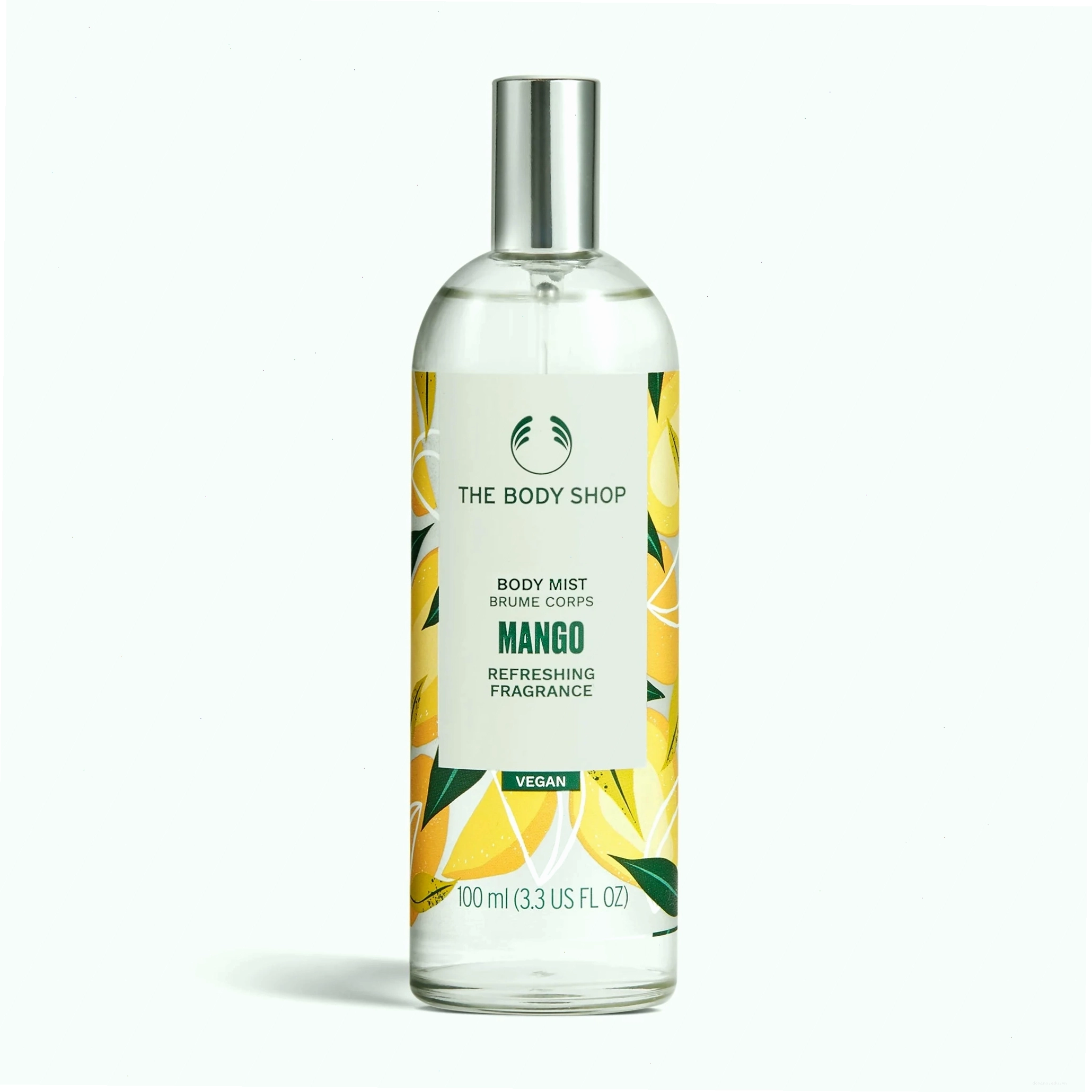 The Body Shop Mango Body Mist với sắc vàng cam tươi tắn