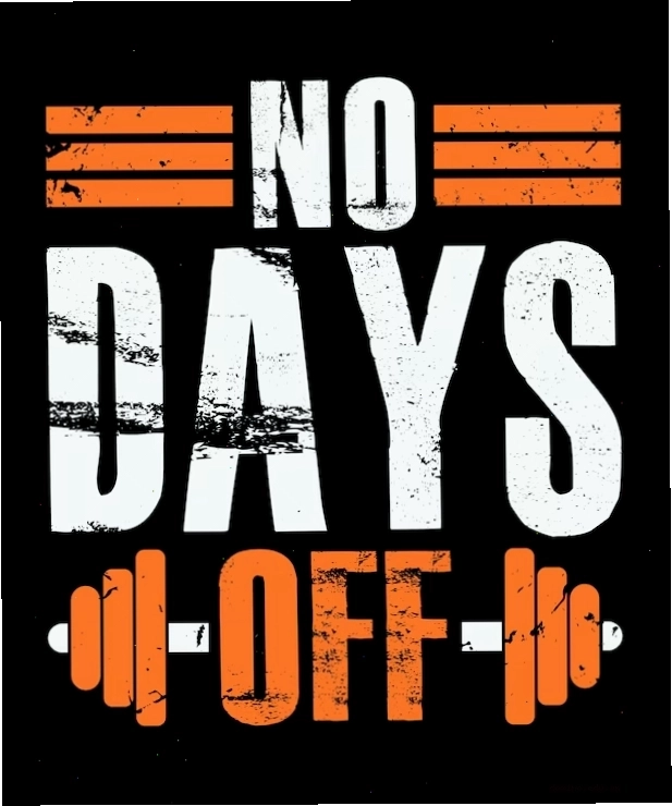 Thiết kế áo phông tập gym không nghỉ ngơi với typograpy distressed và hình minh họa tạ