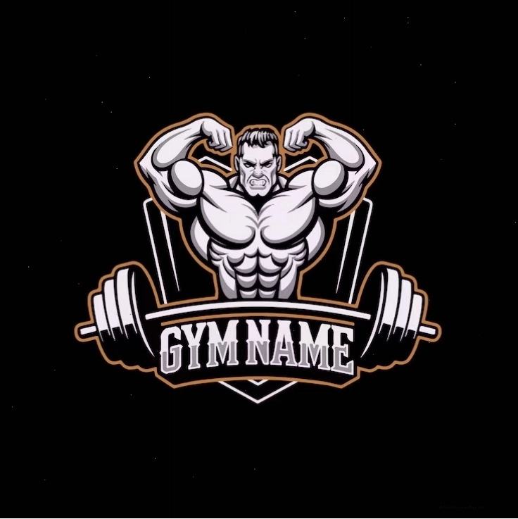 Thiết kế áo thun cho phòng gym với font chữ mạnh mẽ